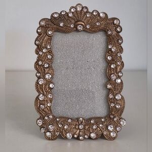 Sheffield Home "Opulance" Pewter & Swarovski Crystal Picture Frame